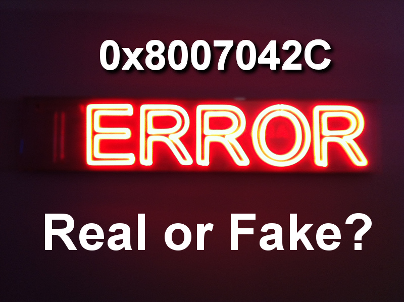 0x8007042C error